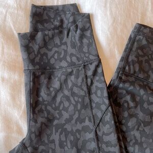 Lululemon Black Patterned Leggings
